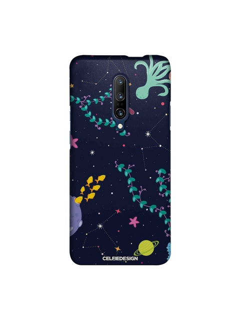 CelfieDesign Navy Blue & Green Space Aquarium OnePlus 7 Pro Back Cover