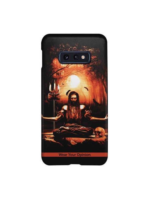 

CelfieDesign Black & Orange Meditation Aghori Samsung Galaxy S10E Sustainable Back Cover