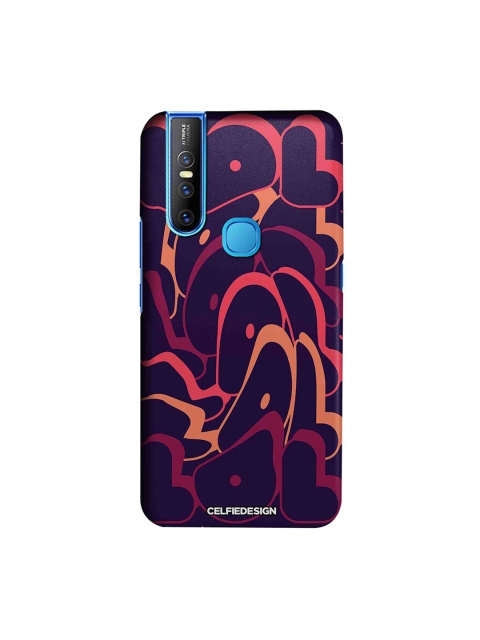 

CelfieDesign Navy Blue & Orange LOL Swagger Quirky Sustainable Vivo V15 Back Cover