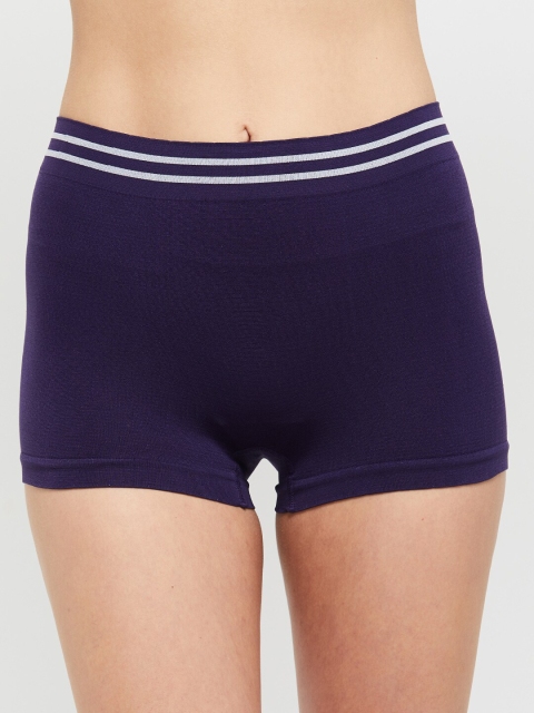 

max Women Navy Blue Solid Boy Shorts SU20SMBRF02