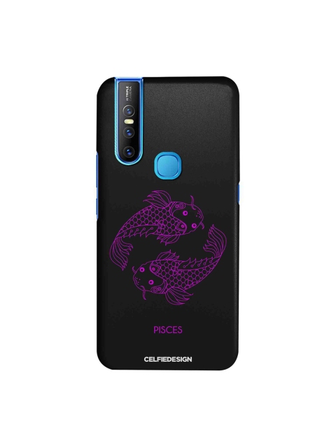 

CelfieDesign Unisex Black Pisces Zodiac Sustainable Vivo V15 Back Case