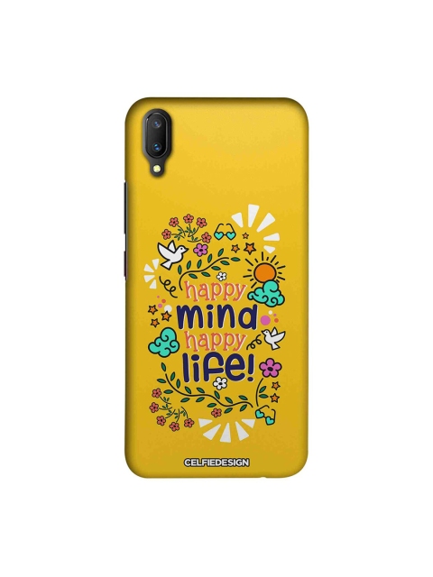 

CelfieDesign Yellow & Green Happy Mind Happy Life Base 501 Quirky Sustainable Vivo V11 Pro Back Cover