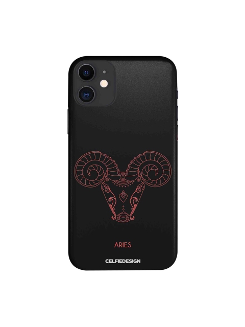 

CelfieDesign Black & Pink Quirky Sustainable Aries Apple iPhone 11 Back Cover