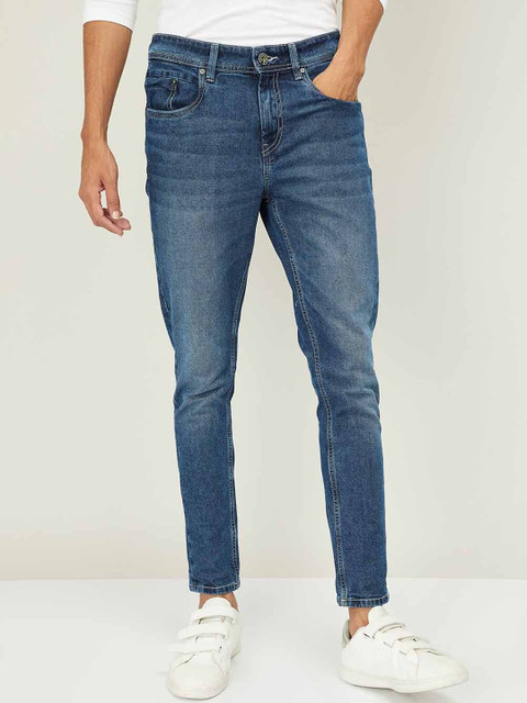 

Bossini Men Blue Tapered Fit Mid-Rise Clean Look Jeans