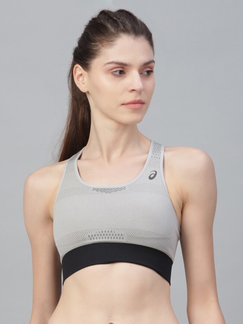 

ASICS Grey Printed Non-Wired Non-Padded Workout Bra 2012A255.020.