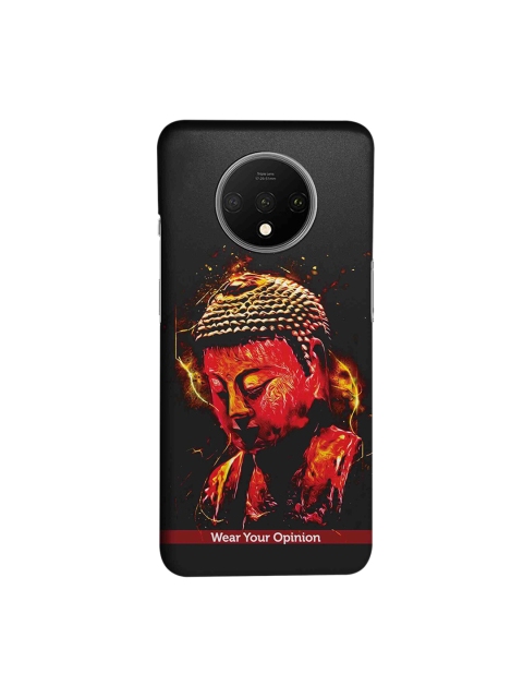 

CelfieDesign Black & Red Peace Buddha Printed OnePlus 7T Back Cover