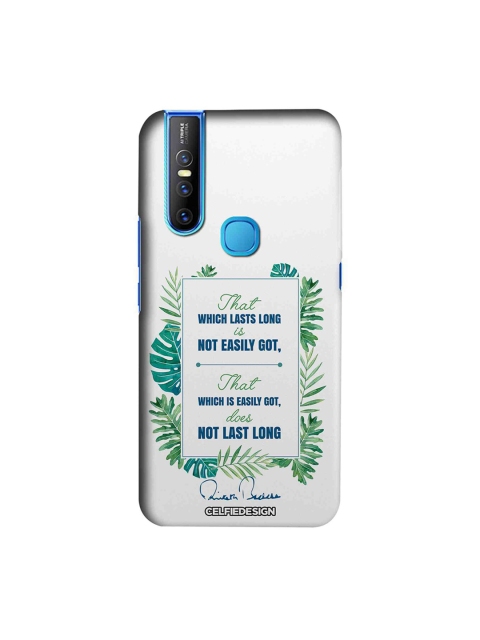 

CelfieDesign White & Green Lasts Long AB Quotes Vivo V15 Sustainable Back Cover