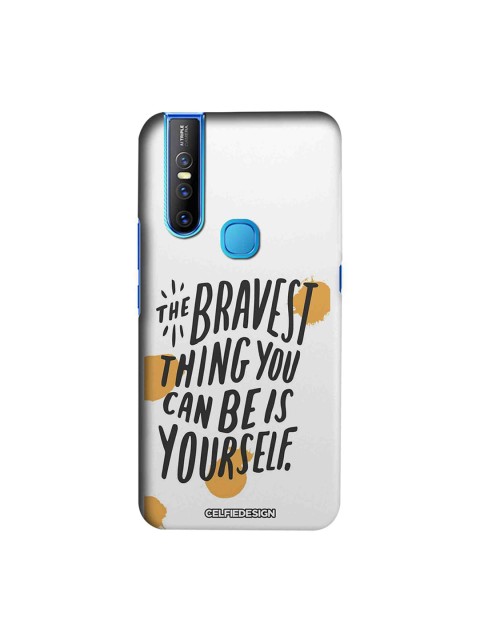 

CelfieDesign White & Black Being Yourself Vivo V15 Sustainable Back Cover Signature