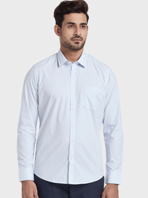

ColorPlus Men Blue Regular Fit Printed Casual Shirt