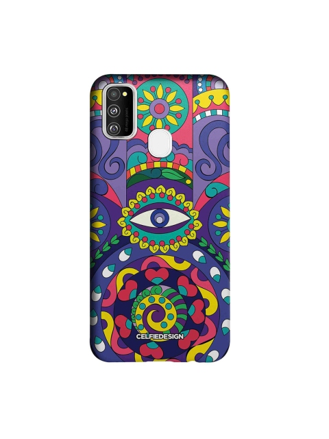 

CelfieDesign Purple & Yellow Humsa Samsung Galaxy M30s Sustainable Back Cover