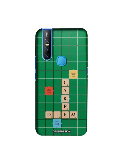

CelfieDesign Green Printed Vivo V15 Phone Back Case