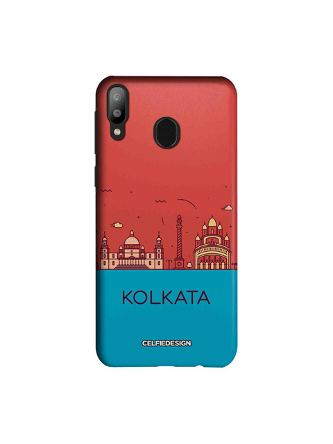 

CelfieDesign Red & Blue Kolkata Skyline Quirky Samsung Galaxy M20 Mobile Back Cover