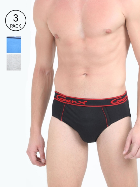 

Genx Men Pack Of 3 Assorted Briefs GENX_GUSTO_OE_3PC