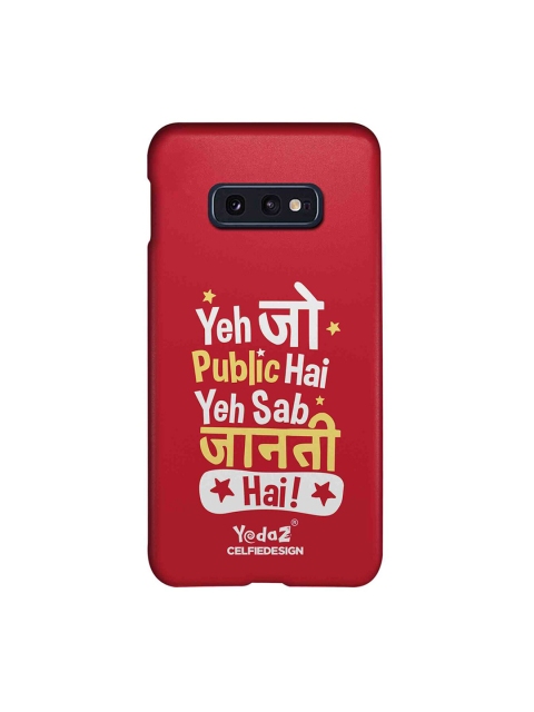 

CelfieDesign Red & White Yeh Jo Public Hai Samsung Galaxy S10E Back Cover