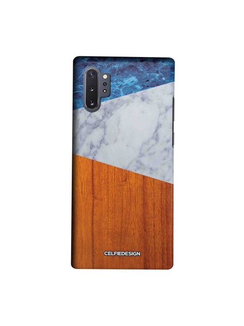 

CelfieDesign Brown & Blue Marble Wood Samsung Galaxy Note10 Plus Back Cover