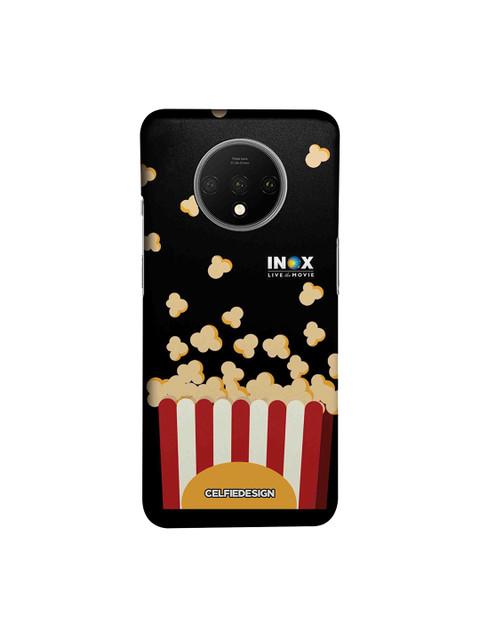 

CelfieDesign Black & Red Popcorn Printed OnePlus 7T Sustainable Back Cover