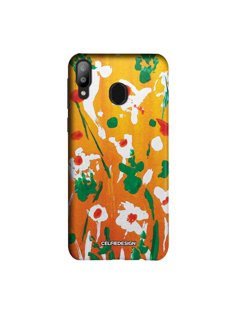 

CelfieDesign Mustard Yellow & White Blooming Florals Samsung Galaxy M20 Mobile Back Cover