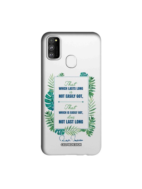 

CelfieDesign Unisex Grey Lasts Long AB Quote Samsung Galaxy M30S Back Case