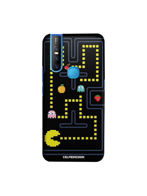 

CelfieDesign Printed Vivo V15 Phone Back Cover, Black
