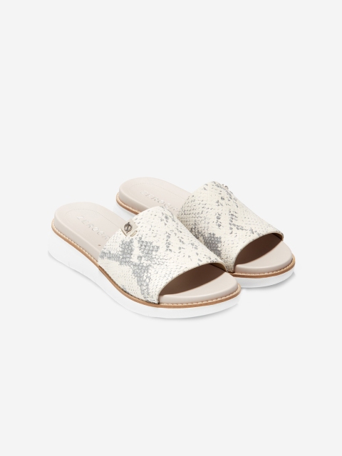 

Cole Haan Women Off-White Printed Sandals