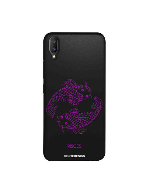 

CelfieDesign Black & Pink Pisces Zodiac Quirky Sustainable Vivo V11 Pro Back Cover