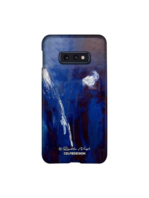 

CelfieDesign Blue & Black Rainfall Rouble Nagi Quirky Sustainable Samsung Galaxy S10E Back Cover