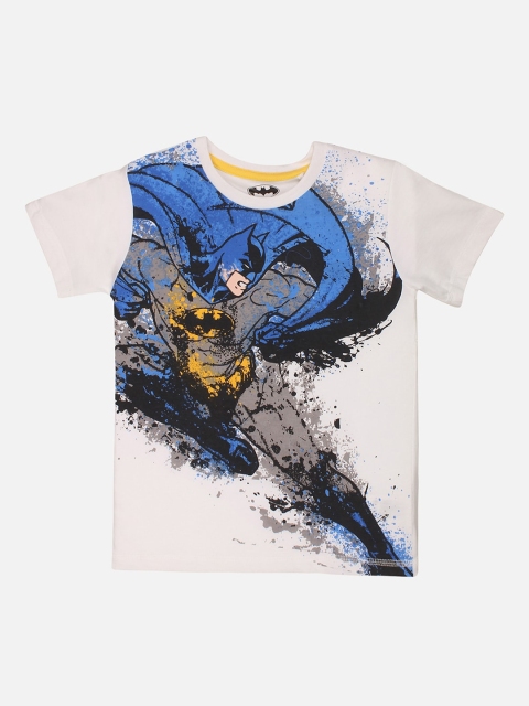 

Kids Ville Batman featured White Tshirt for Boys