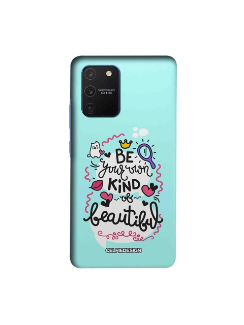 

CelfieDesign Turquoise Blue Be Your Own Kind Samsung Galaxy S10 Lite Back Case