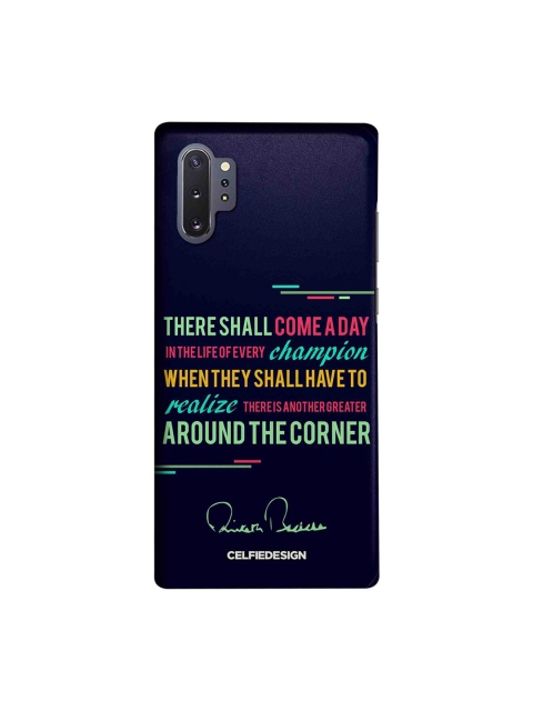 

CelfieDesign Navy Blue & Green Champion AB Quotes AB Collections Quirky Sustainable Samsung Galaxy Note10 Plus Back Cover