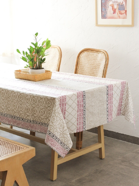 

House This Purple & Grey Printed Table Cover