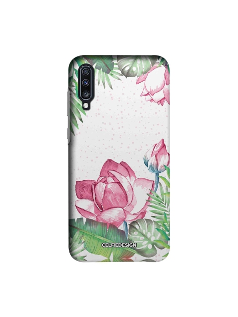 

CelfieDesign White & Pink Laotian Lotus Quirky Samsung Galaxy A70 Mobile Back Cover