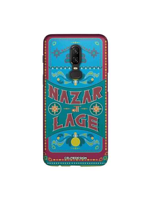CelfieDesign Blue Green Nazar Lage Quirky Sustainable OnePlus 6 Back Cover