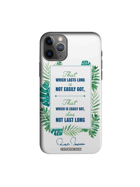 

CelfieDesign White & Green Lasts Long AB Quotes Apple iPhone 11 Pro Sustainable Back Cover