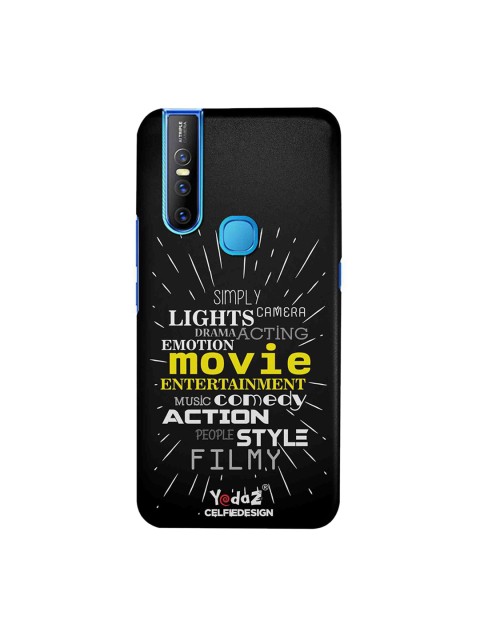 

CelfieDesign Black & White Printed Vivo V15 Phone Back Case