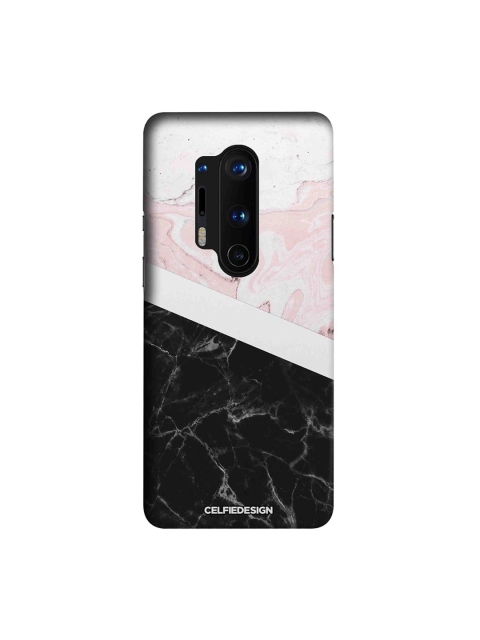 

CelfieDesign White Pink & Black Abstract Sustainable OnePlus 8 Pro Back Cover