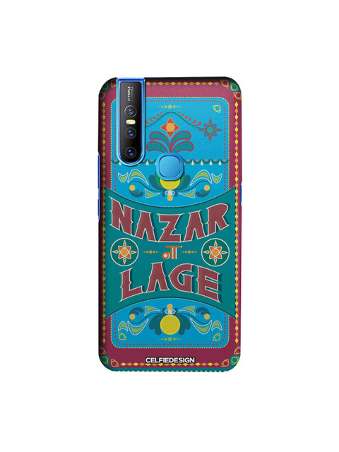 

CelfieDesign Maroon Green Nazar Lage Printed Sustainable Vivo V15 Back Cover
