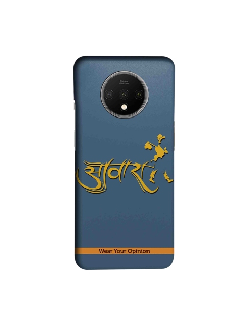 

CelfieDesign Teal Blue & Yellow Awaara Printed OnePlus 7T Back Case