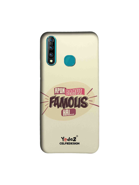 

CelfieDesign Beige & Brown Apun Bahut Famous Hai Yedaz Quirky Sustainable Vivo Z1 Pro Back Cover