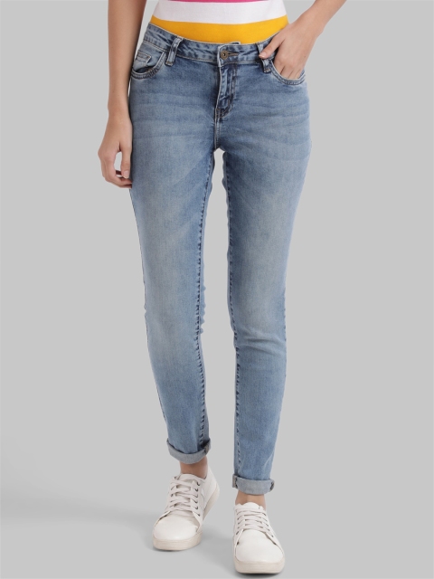 

Parx Women Blue Skinny Fit Mid-Rise Clean Look Jeans