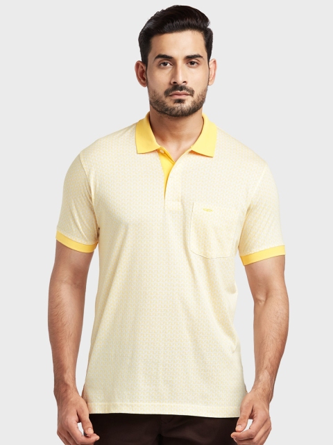 

ColorPlus Men White Printed Polo Collar T-shirt