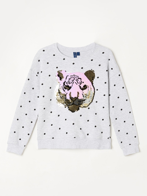 

Fame Forever by Lifestyle Girls Grey Printed Sweatshirt