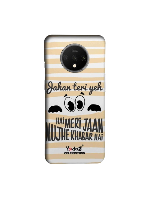 

CelfieDesign Beige & Black Jahan Teri Ye Nazar Hai OnePlus 7T Back Cover
