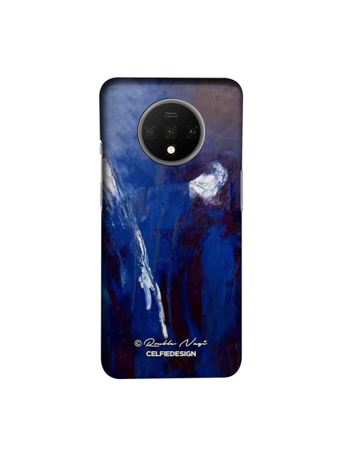 

CelfieDesign Blue & Black Printed OnePlus 7T Back Cover