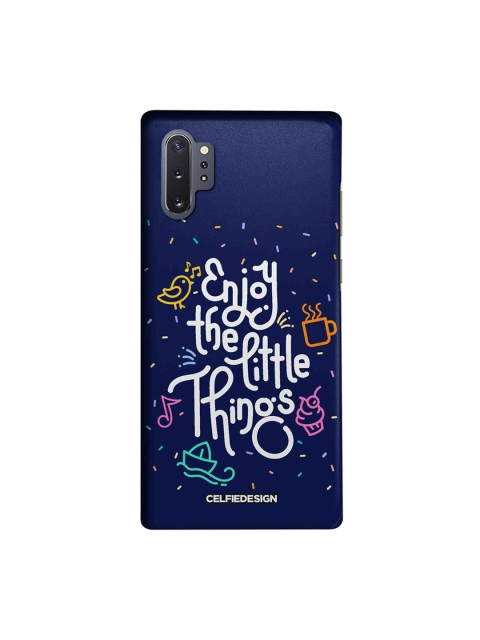 

CelfieDesign Navy Blue & White Enjoy The Little Things Samsung Galaxy Note10 Plus Sustainable Back Cover