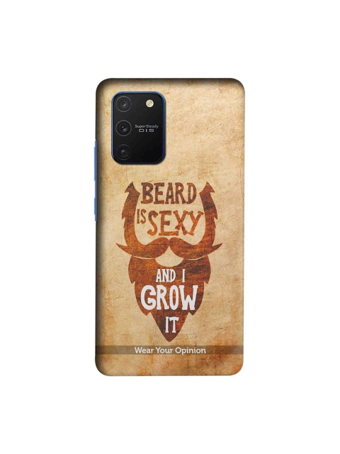 

CelfieDesign Brown & White Beard Is Sexy Printed Samsung Galaxy S10 Lite Back Cover