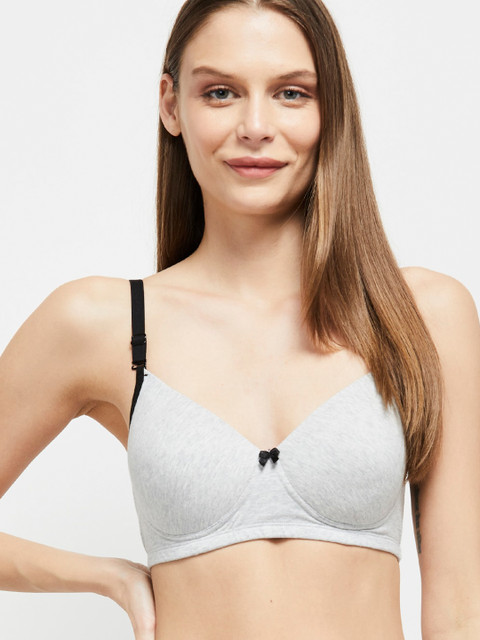 

max Grey Melange Non-Wired Lightly Padded T-shirt Bra PA20PDNW01GREY MELANGE
