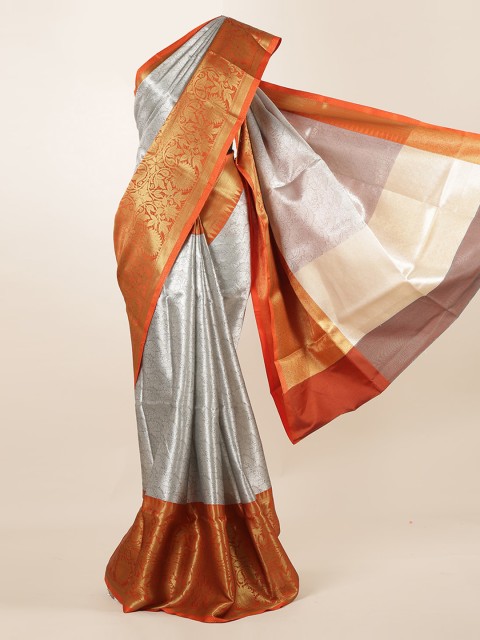

Pothys Grey Woven Design Saree