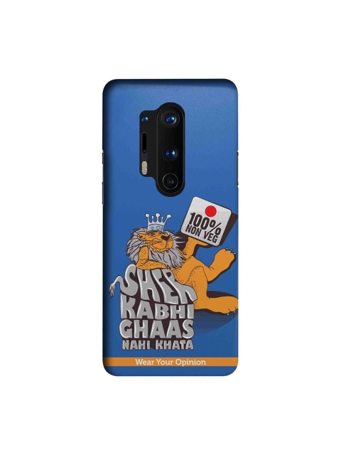 

CelfieDesign Blue & Yellow 100 Percent Nonveg OnePlus 8 Pro Wear Your Opinion Back Cover
