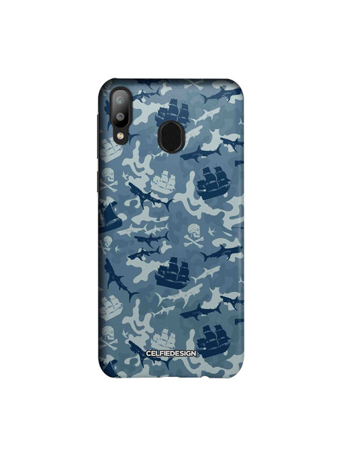 

CelfieDesign Unisex Blue Pirates Pattern Samsung Galaxy M20 Back Cover Disney Character