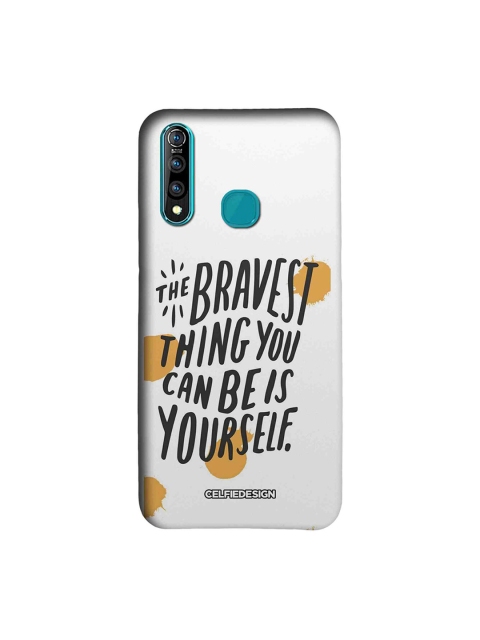 

CelfieDesign White & Yellow Being Yourself Printed Vivo Z1 Pro Back cover